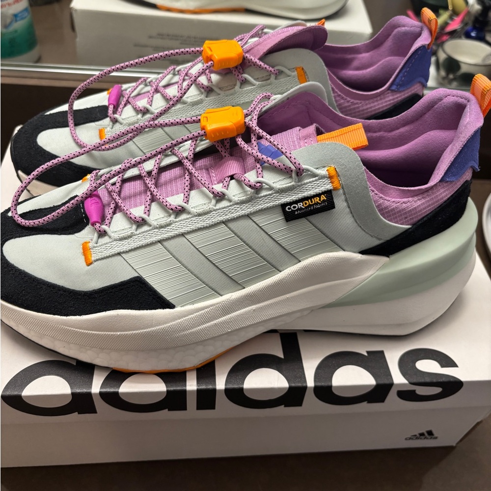 Adidas Avryn_X Shoes (Linen Green/Preloved Purple) Women's Size 9.5 - II0050